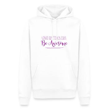 Manager - Männer Premium Bio Hoodie - Weiß - Vorne - Nico (187cm)