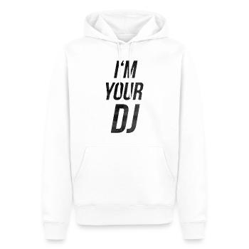 I'm your dj - Männer Premium Bio Hoodie - Weiß - Vorne - Nico (187cm)