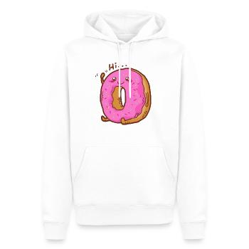 Donut Donuts Kawaii Süßigkeit Zuckerguss Süß - Männer Premium Bio Hoodie - Weiß - Vorne - Nico (187cm)