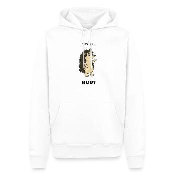 Hérisson hérisson - Sweat à capuche Premium bio Homme - blanc - Devant - Nico (187cm)