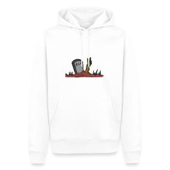 Pierre tombale d'Halloween - Sweat à capuche Premium bio Homme - blanc - Devant - Nico (187cm)