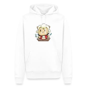 Mozart Katze - Männer Premium Bio Hoodie - Weiß - Vorne - Nico (187cm)