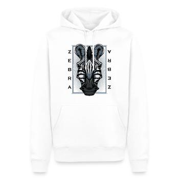 Zebras - Männer Premium Bio Hoodie - Weiß - Vorne - Nico (187cm)