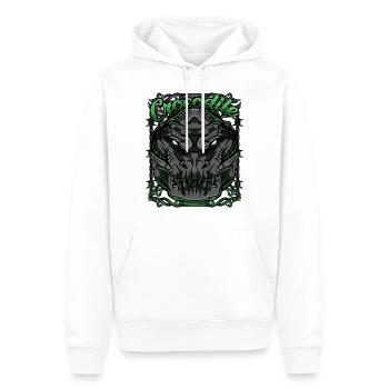 Crocodile Moderne - Sweat à capuche Premium bio Homme - blanc - Devant - Nico (187cm)