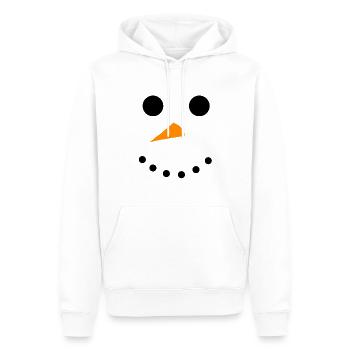 shirt de Noël - Sweat à capuche Premium bio Homme - blanc - Devant - Nico (187cm)