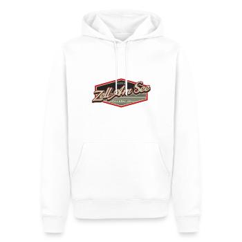 Zell Am See - Austria Shirt - Men’s Premium Organic Hoodie - white - Front - Nico (187cm)