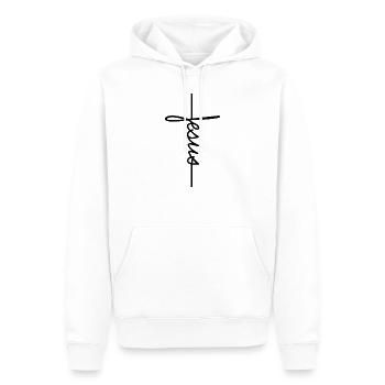 Jesus Christus Christliche Geschenke Religion - Männer Premium Bio Hoodie - Weiß - Vorne - Nico (187cm)