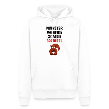 Halloween Monster Squirrel - Men’s Premium Organic Hoodie - white - Front - Nico (187cm)