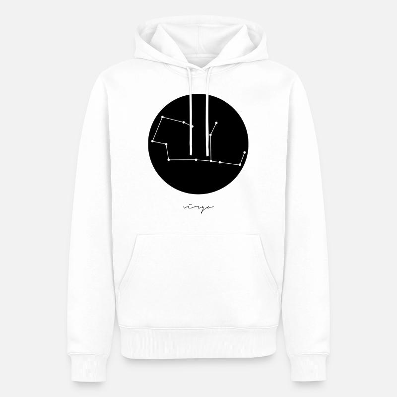 Sternzeichen Jungfrau Geschenk Idee - Männer Premium Bio Hoodie - Weiß