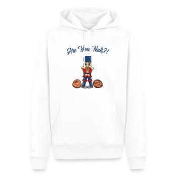 Êtes-vous fous Nussknacker Casse-Noisette Casse-Noisette - Sweat à capuche Premium bio Homme - blanc - Devant - Nico (187cm)