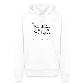 Winter snow saying shirt gift - Men’s Premium Organic Hoodie - white - Front - Nico (187cm)