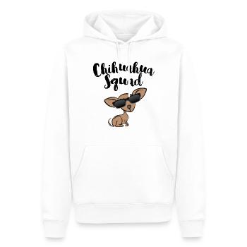 Chihuahua Squad Propriétaire chihuahua - Sweat à capuche Premium bio Homme - blanc - Devant - Nico (187cm)