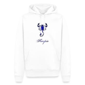 Zodiac: Scorpion - Sweat à capuche Premium bio Homme - blanc - Devant - Nico (187cm)