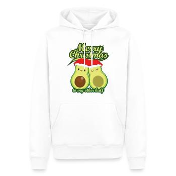 Weihnachtsgeschenk Avocadopäärchen TShirt - Männer Premium Bio Hoodie - Weiß - Vorne - Nico (187cm)