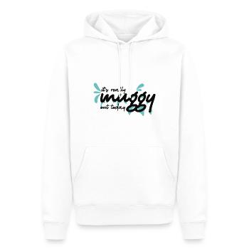 Vraiment lourd - Sweat à capuche Premium bio Homme - blanc - Devant - Nico (187cm)