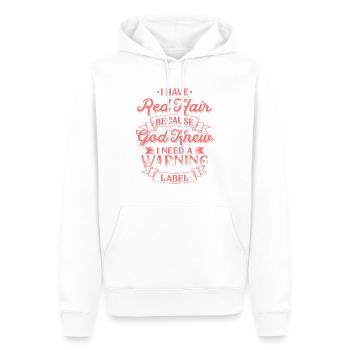 Ich habe rote Haare Shirt - Lustige Ginger Shirts - Männer Premium Bio Hoodie - Weiß - Vorne - Nico (187cm)