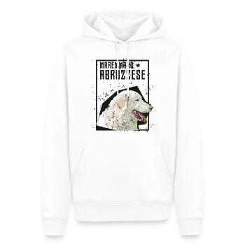 Pastore Maremmano Abruzzese Herd Protection HerdIng Dog - Men’s Premium Organic Hoodie - white - Front - Nico (187cm)