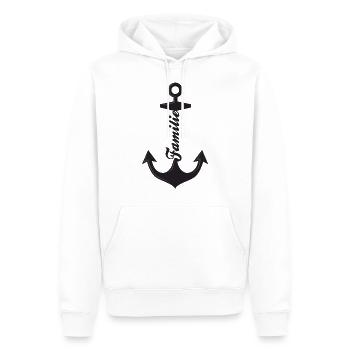 Family Anchor Gift Idea Gift - Men’s Premium Organic Hoodie - white - Front - Nico (187cm)