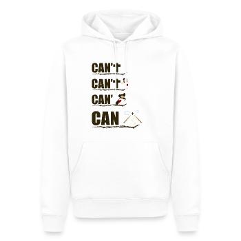 Jésus Christ - Sweat à capuche Premium bio Homme - blanc - Devant - Nico (187cm)