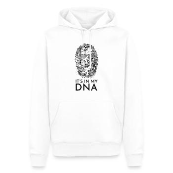 Triathlon DNA Triathlon DNA - Männer Premium Bio Hoodie - Weiß - Vorne - Nico (187cm)