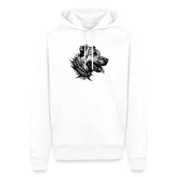Tee shirt Kangal, chien turc Sivas Kangali - Sweat à capuche Premium bio Homme - blanc - Devant - Nico (187cm)