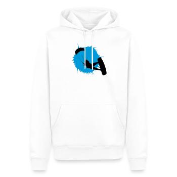 Kitesurfen - Männer Premium Bio Hoodie - Weiß - Vorne - Nico (187cm)
