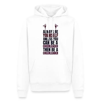 Cheerleading Geschenk Cheerleader - Männer Premium Bio Hoodie - Weiß - Vorne - Nico (187cm)