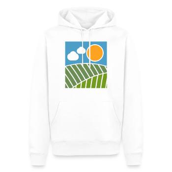 Agriculture - Sweat à capuche Premium bio Homme - blanc - Devant - Nico (187cm)
