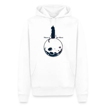 Schwarze Katze - Männer Premium Bio Hoodie - Weiß - Vorne - Nico (187cm)