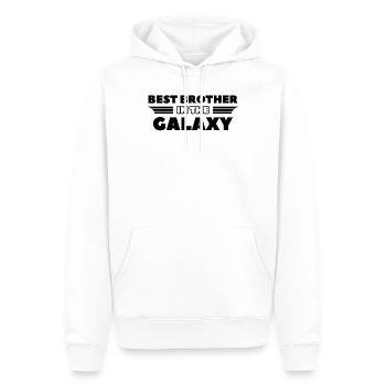 Bester Bruder in der Galaxie Geburtstag Geschenk - Männer Premium Bio Hoodie - Weiß - Vorne - Nico (187cm)