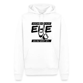 Team Bräutigam Junggesellenabschied T-Shirt Idee - Männer Premium Bio Hoodie - Weiß - Vorne - Nico (187cm)