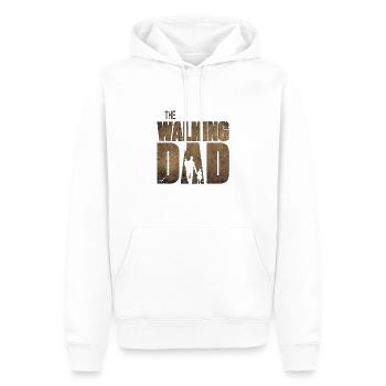 Le cadeau de la fête des pères qui marche - Sweat à capuche Premium bio Homme - blanc - Devant - Nico (187cm)