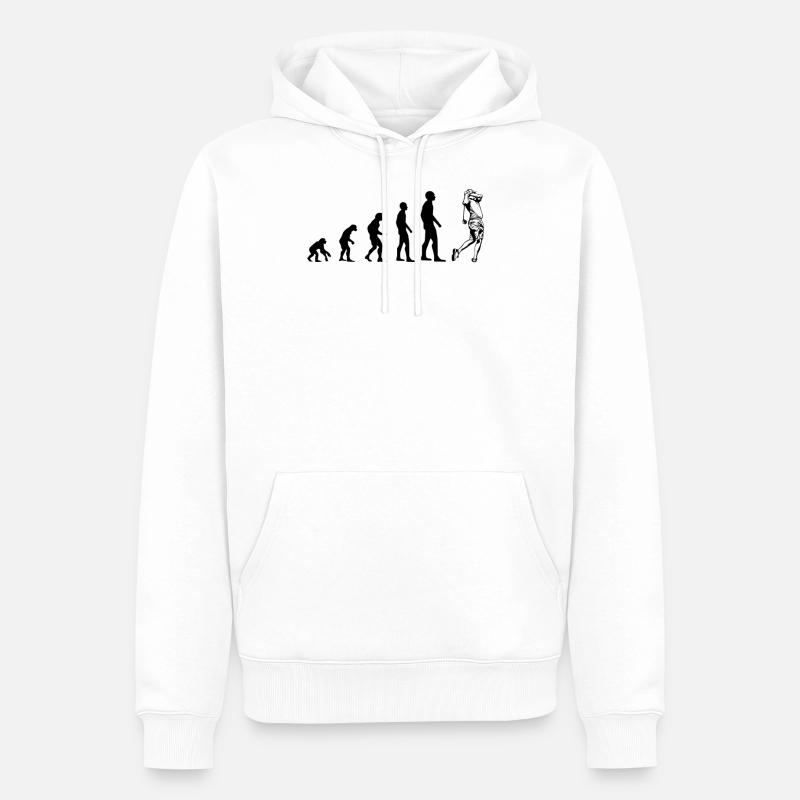 Evolution Golf - Männer Premium Bio Hoodie - Weiß