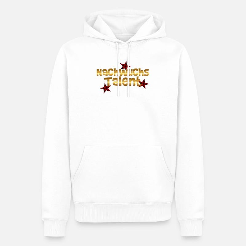 cooles Nachwuchs Talent Geburtsgeschenk Geschenk - Männer Premium Bio Hoodie - Weiß