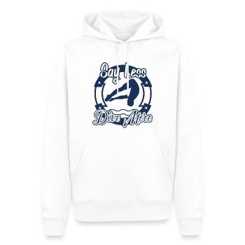 Saut à la tour saut à la tour - Sweat à capuche Premium bio Homme - blanc - Devant - Nico (187cm)