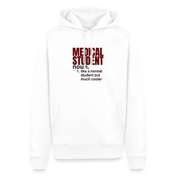 Medizinstudent Geschenk - Männer Premium Bio Hoodie - Weiß - Vorne - Nico (187cm)