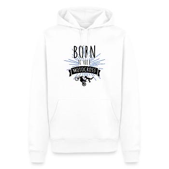 Born to ride Motocross - Männer Premium Bio Hoodie - Weiß - Vorne - Nico (187cm)