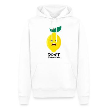 weinende Zitrone | crying lemon - Männer Premium Bio Hoodie - Weiß - Vorne - Nico (187cm)