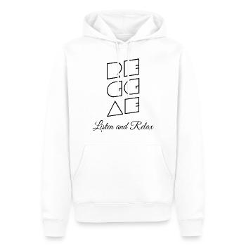 Reggae Listen And Relax - Men’s Premium Organic Hoodie - white - Front - Nico (187cm)