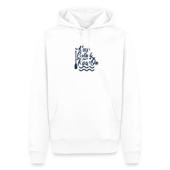 Rowing Rowing Rowing Rowing Rowing Rowing Boat - Men’s Premium Organic Hoodie - white - Front - Nico (187cm)