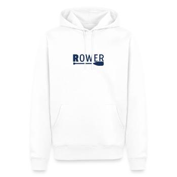 Rowing Rowing Rowing Rowing Rowing Boat Rowing - Men’s Premium Organic Hoodie - white - Front - Nico (187cm)