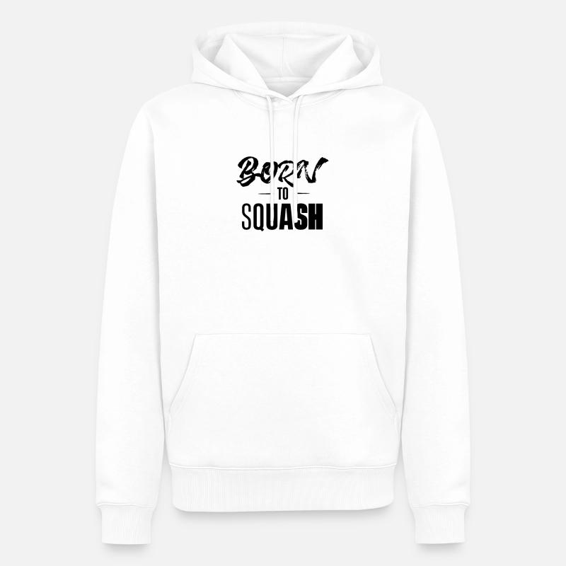 Squash Squash Squash Squash - Men’s Premium Organic Hoodie - white
