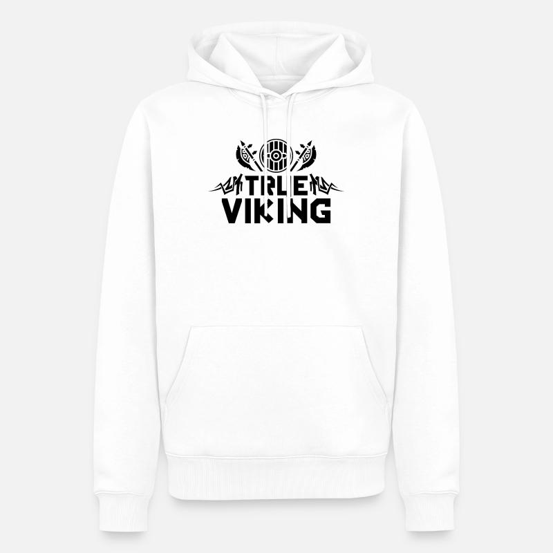 Vikings Vikings Vikings Vikings - Sweat à capuche Premium bio Homme - blanc