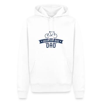 Bergfahrrad Mountainbike MTB Mountainbiker Fahrrad - Männer Premium Bio Hoodie - Weiß - Vorne - Nico (187cm)