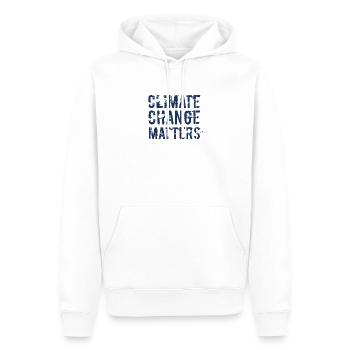 Umwelt retten - Männer Premium Bio Hoodie - Weiß - Vorne - Nico (187cm)