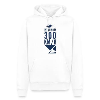 Skydiver - Männer Premium Bio Hoodie - Weiß - Vorne - Nico (187cm)