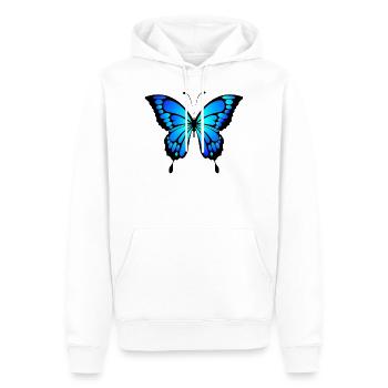 Butterfly - Männer Premium Bio Hoodie - Weiß - Vorne - Nico (187cm)