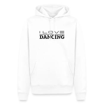 Danse Danse danseur danseur école de danse - Sweat à capuche Premium bio Homme - blanc - Devant - Nico (187cm)