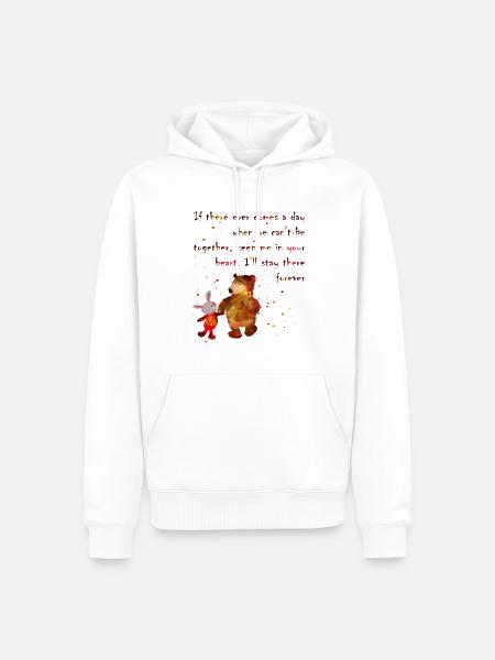 best friends - Männer Premium Bio Hoodie - Weiß