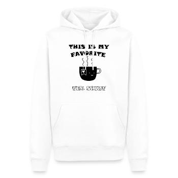Tee - Männer Premium Bio Hoodie - Weiß - Vorne - Nico (187cm)